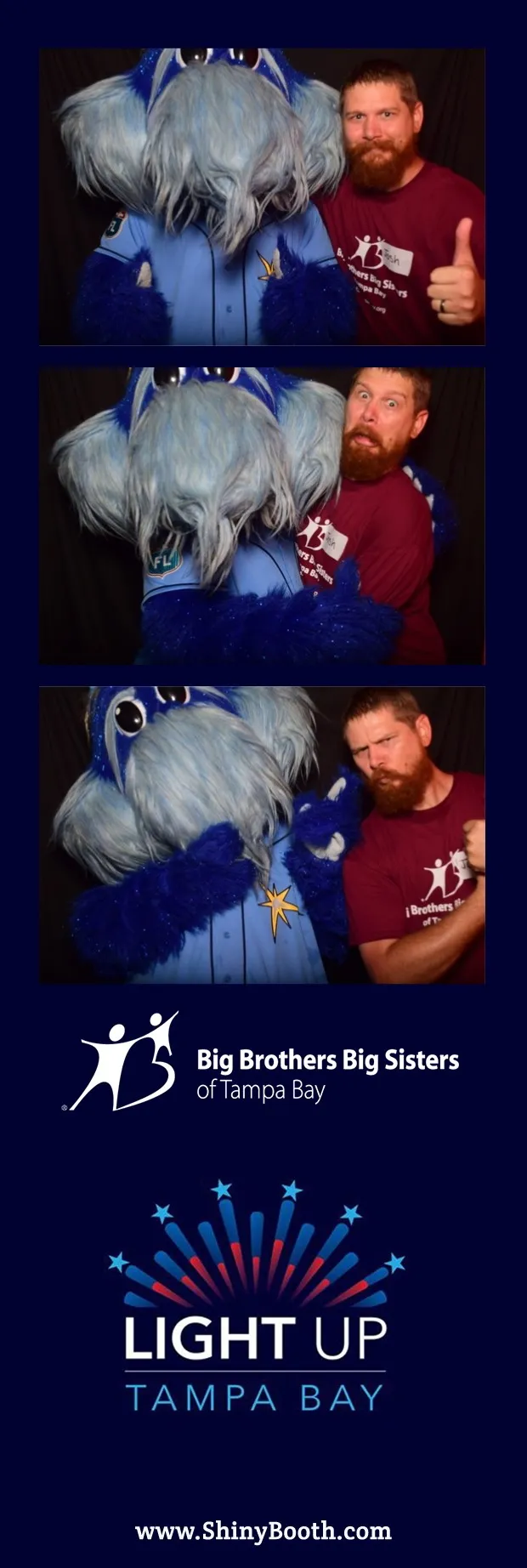 Printed DSLR photo strip from Light Up Tampa Bay
